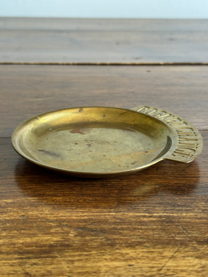Vintage Brass Pocket Change Dish