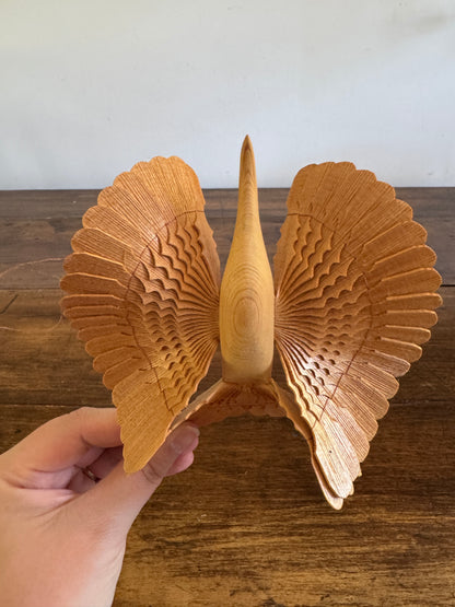 Layered Wood Bird Decoration Standing or String Hanger