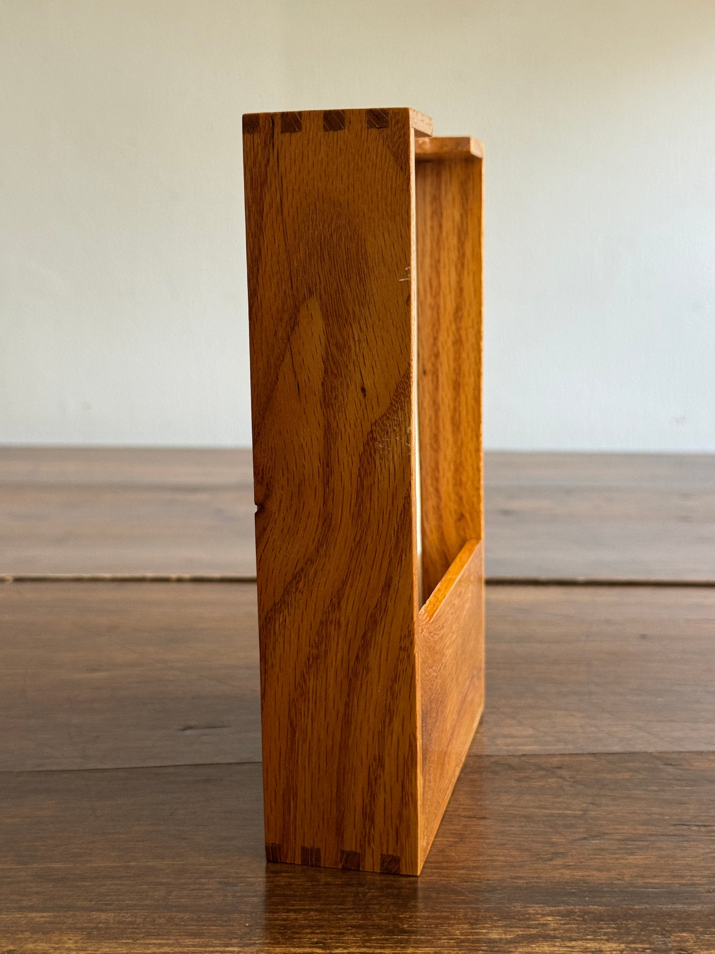 Small Wood Note Tray with Papers from Murray Hall