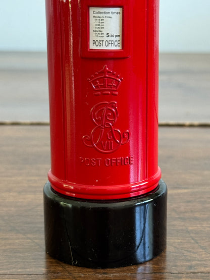 British Red Postbox Money Box - Piggy Bank Shaped Like Mail Box
