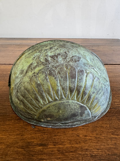 Vintage Heavy Patina Outdoor Plant Pocket Wall Hanger