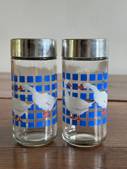 Vintage Cottage Goose Salt and Pepper Shakers Made in Taiwan