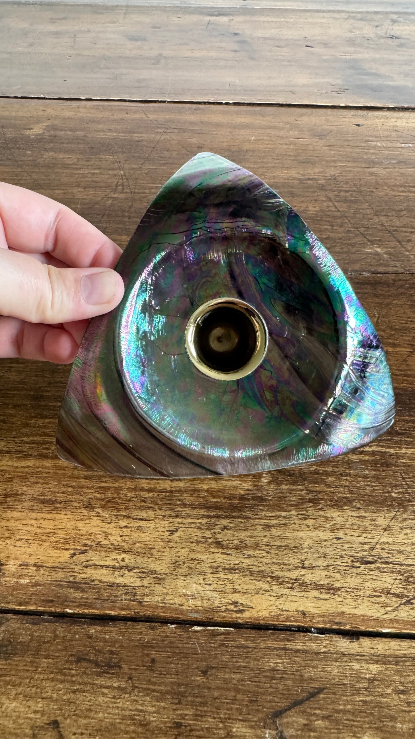 Glass Triangle Shaped Candleholder Kheops International - Made in Canada