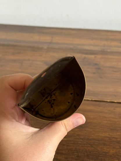 Vintage Brass Long Match Wall Pocket Holder
