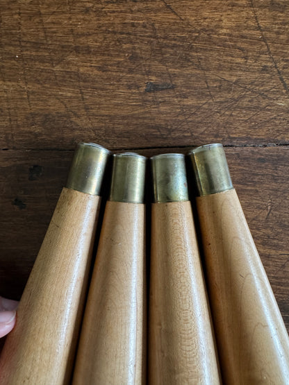 Replacement/Reclaimed MCM Furniture Legs with Metal Caps