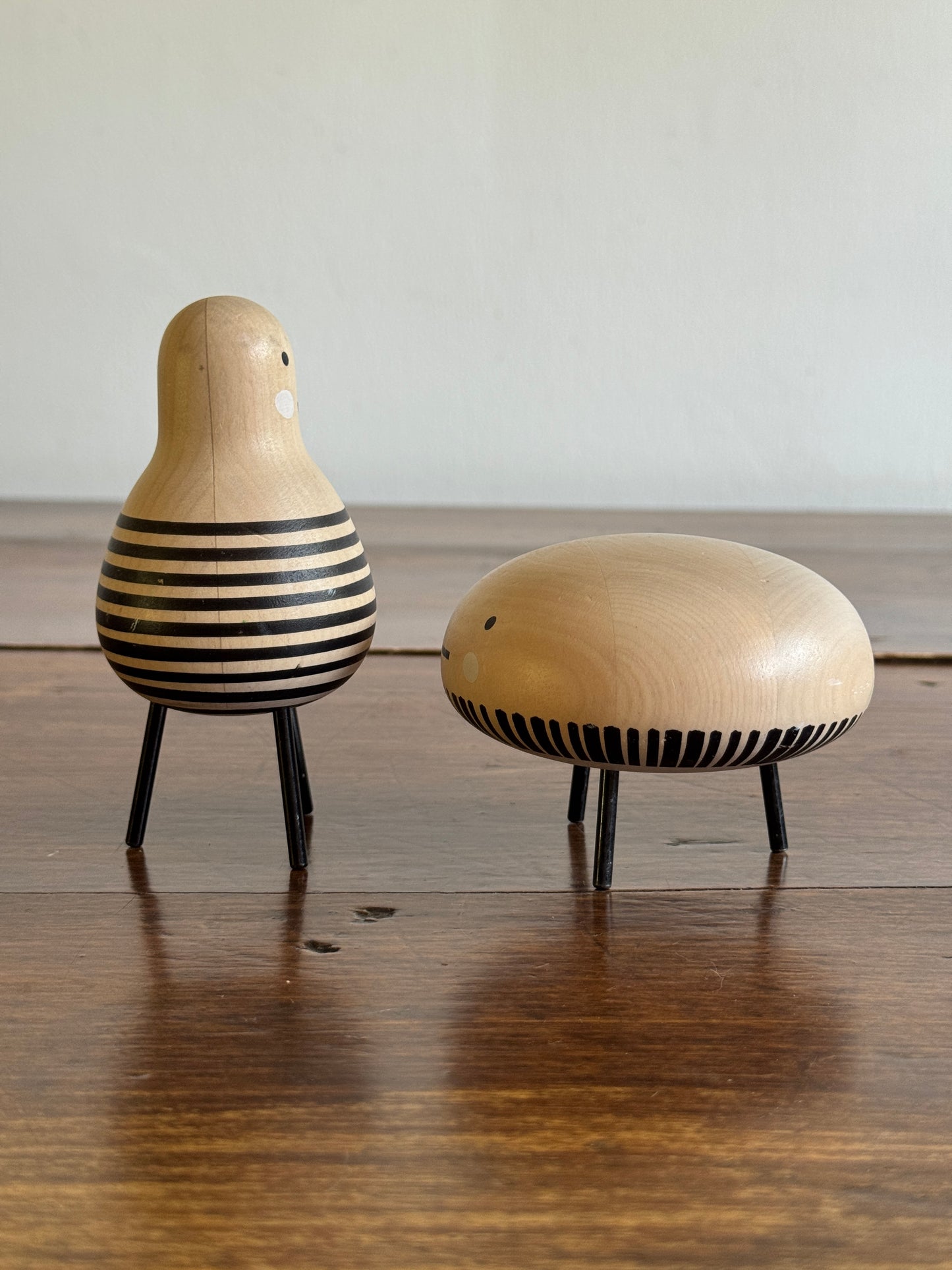 IKEA DVÄRGTALL Wooden Doll Pair