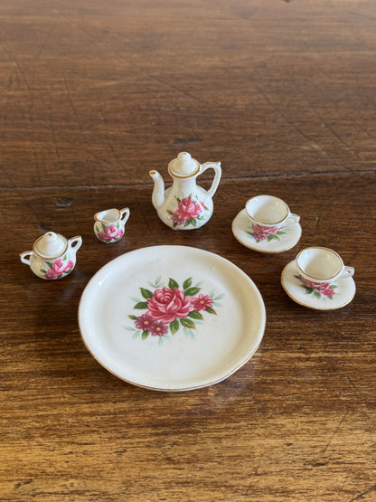Vintage Miniature Bone China Brinton Mini Tea Set - Made in Taiwan