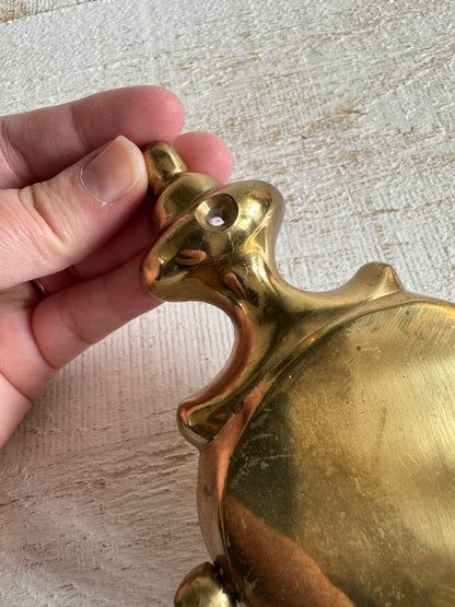 Vintage Door Knocker with Center Plate and Ornate Detailing