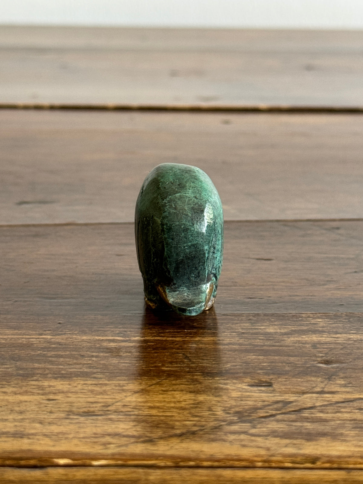 Vintage Bronzed Small Faux Patina Elephant Decor