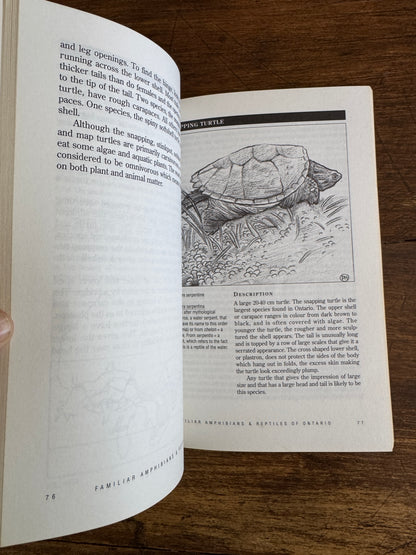 Amphibian and Reptiles of Ontario Reference Book by Bob Johnson