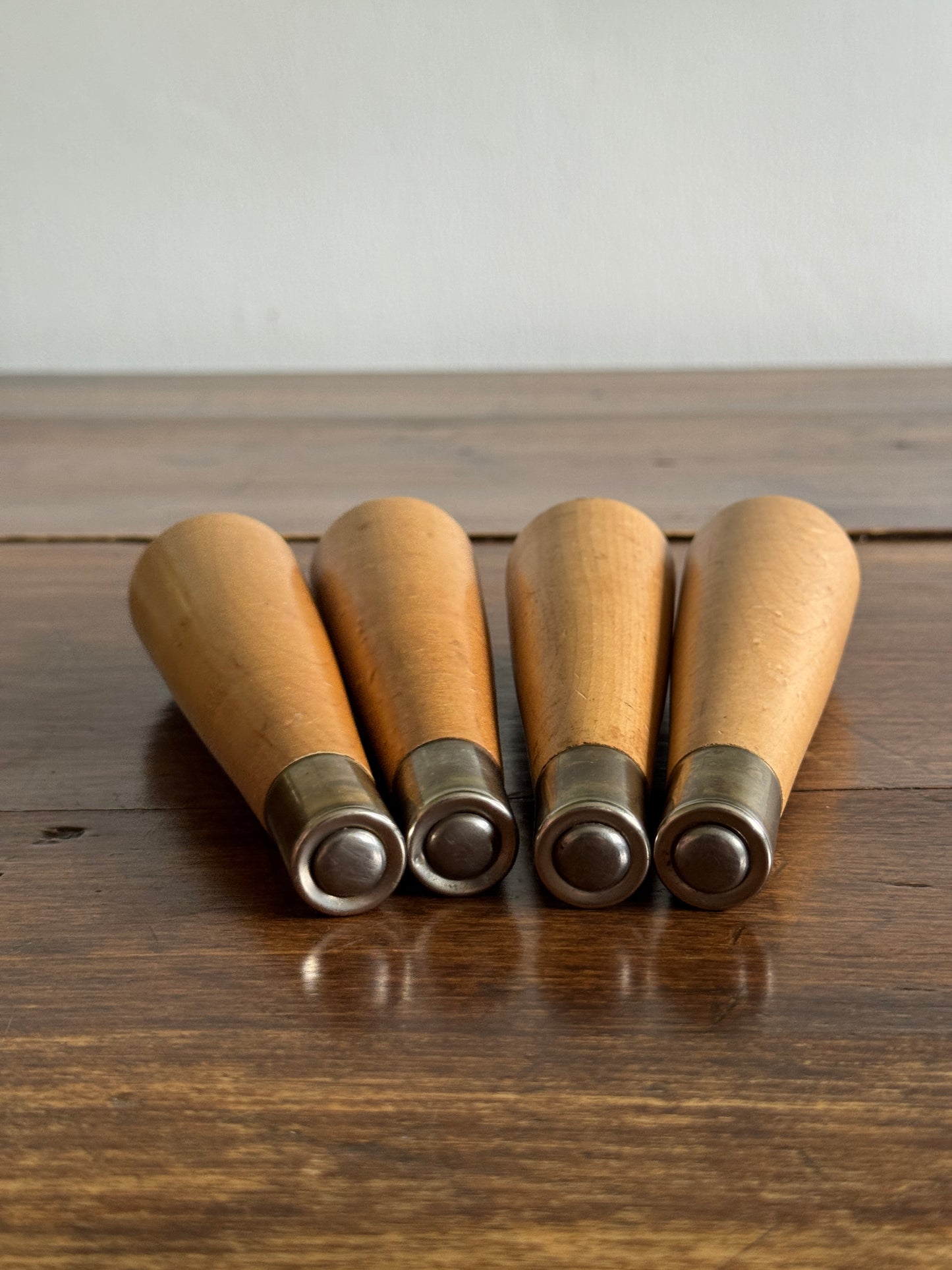 Replacement/Reclaimed MCM Furniture Legs with Metal Caps