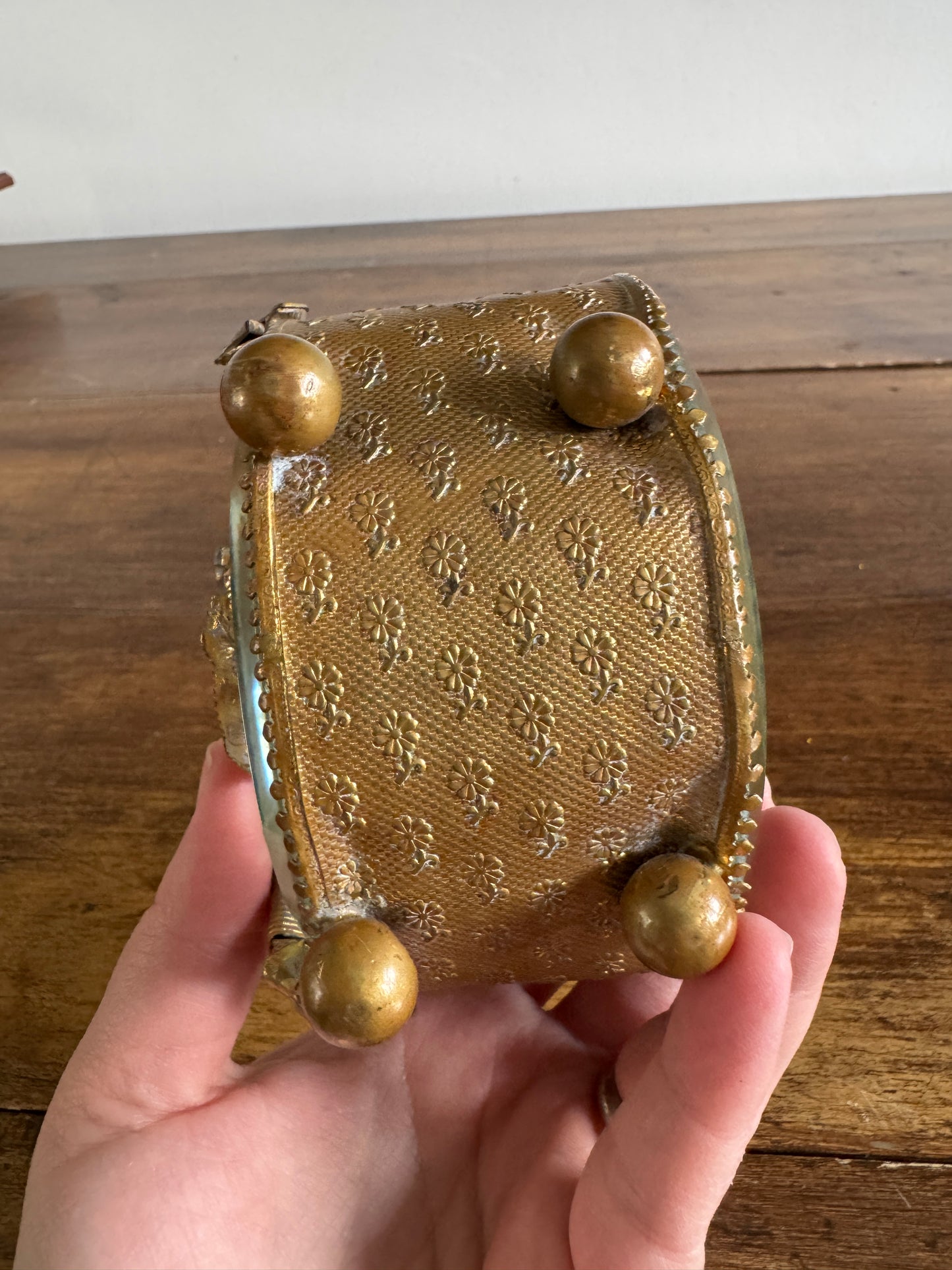 Vintage French Jewlery Box Glass Display - Condition Issues