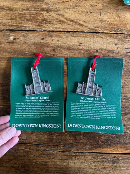 PICK ONE: Kingston Pewter Ornaments of Local Landmarks