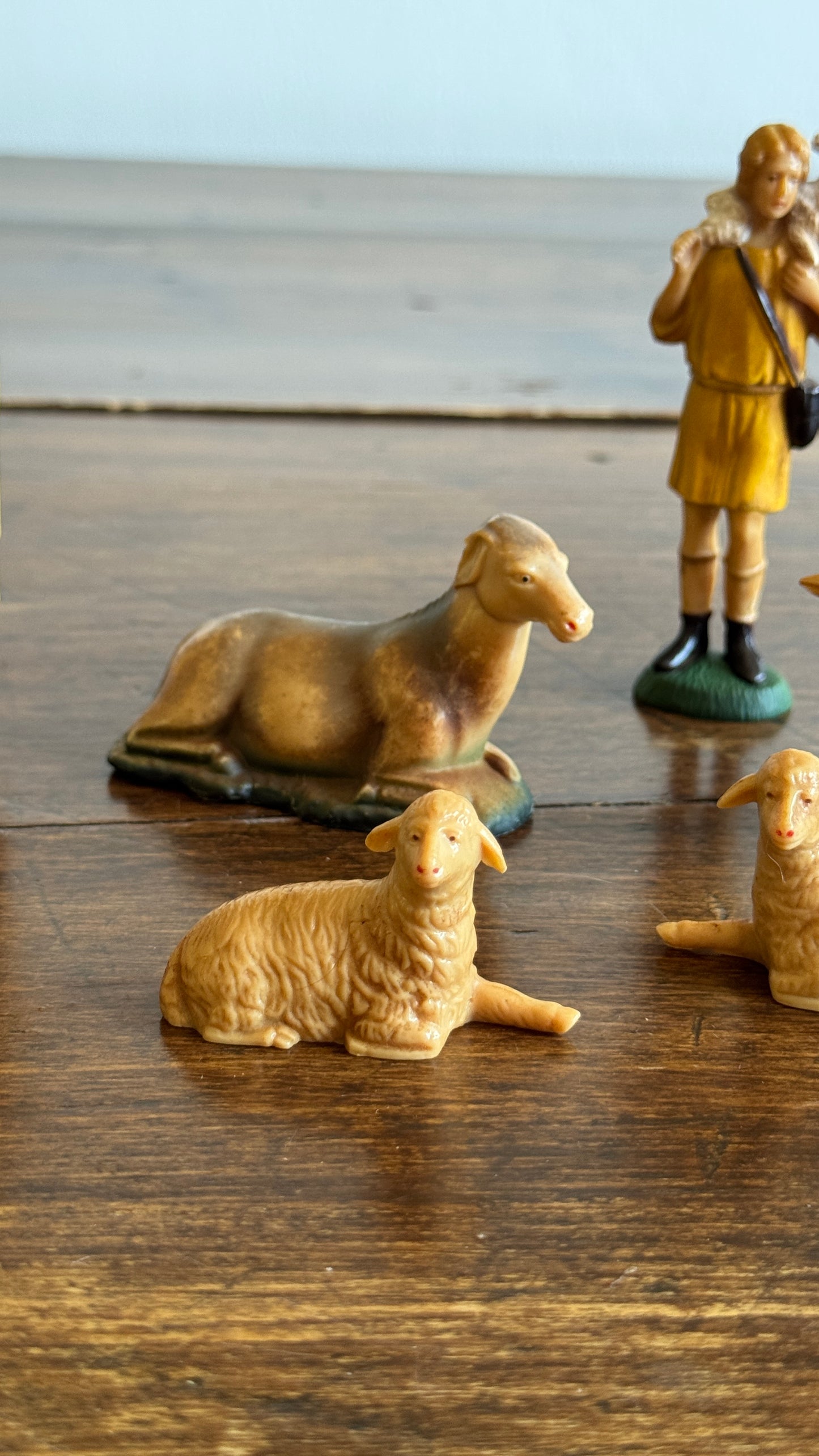 Vintage Plastic Nativity Set - Made in Hong Kong