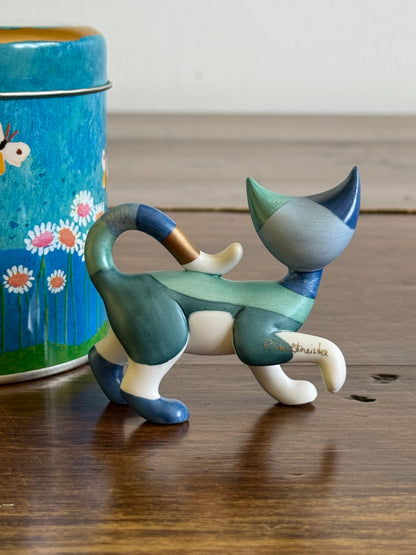 Modernist Cat Figurine By Goebel Designed By Rosina Wachtmeister