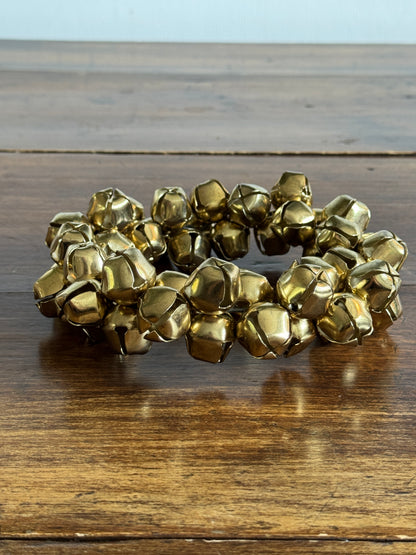 Vintage Small Brass Bell Wreath Holiday Decor