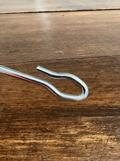 Vintage Simple Silver-Tone Candle Snuffer with Looped Handle