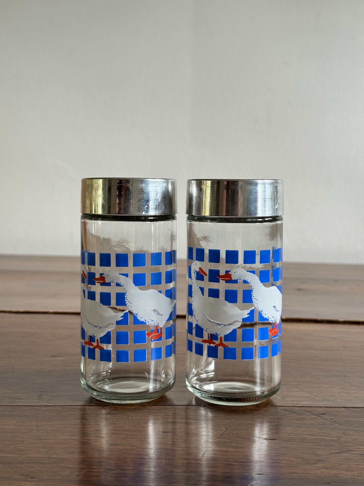 Vintage Cottage Goose Salt and Pepper Shakers Made in Taiwan