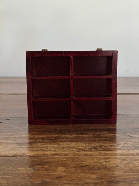 Small Curio Shelf with Six Small Cubbies