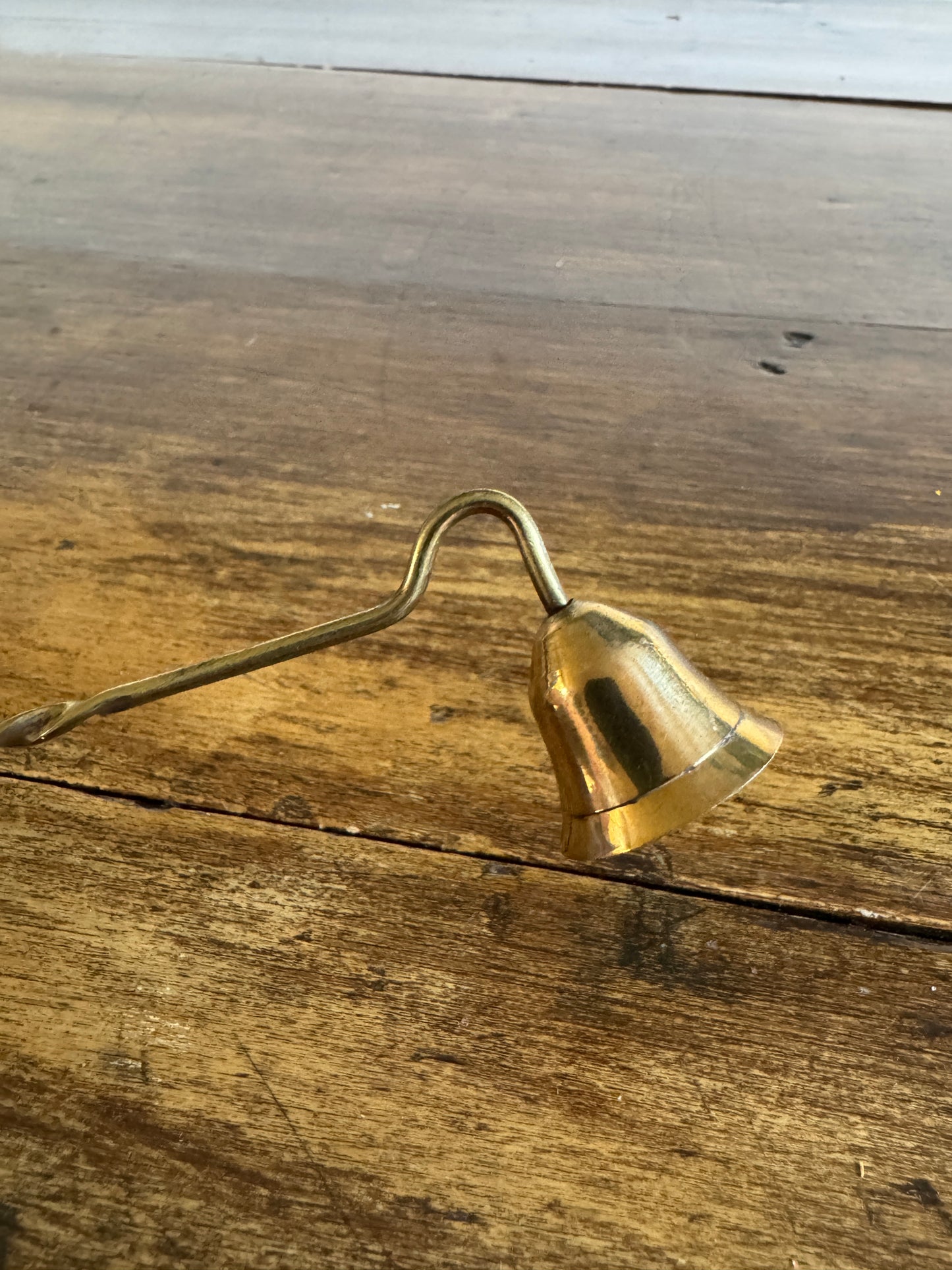 Miniature Brass Snuffer with Simple Twist Handle - A