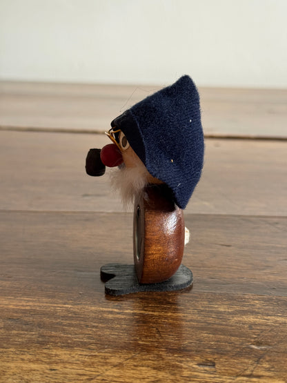 Magnetic Paperclip Holder Mini Wood Figurine