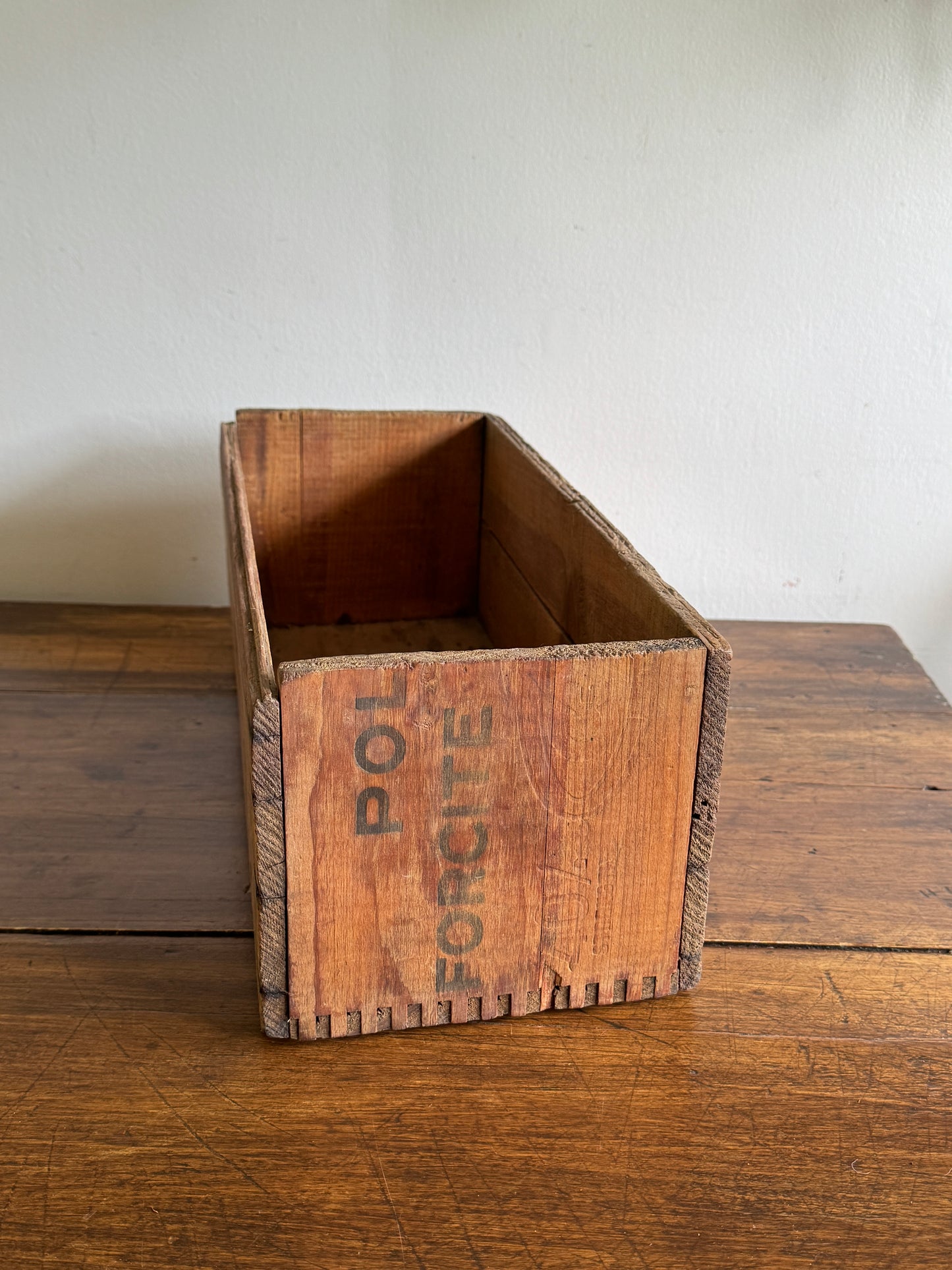 Dynamite Forcite CIL Wooden Crate Half