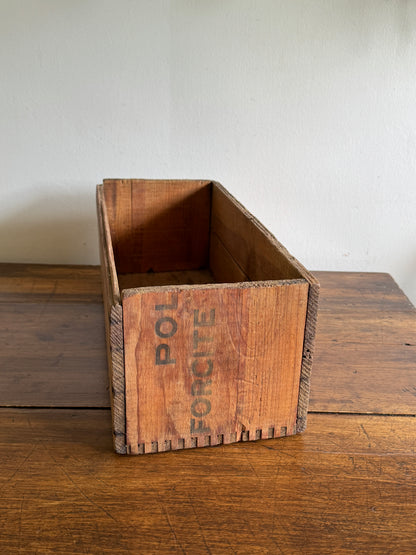 Dynamite Forcite CIL Wooden Crate Half