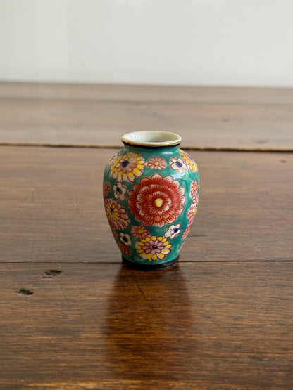 Vintage Miniature Occupied Japan Flower Vase with Lovely Detailed Pattern