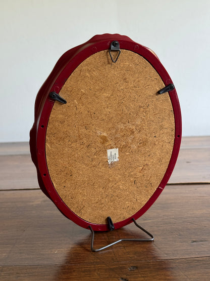 Vintage Plastic Red Frame with Ornate Detailing - Made in China
