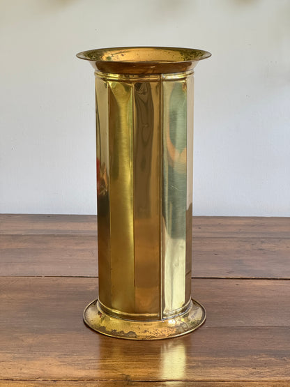 Vintage Lightweight Brass Umbrella Holder - Lombard England