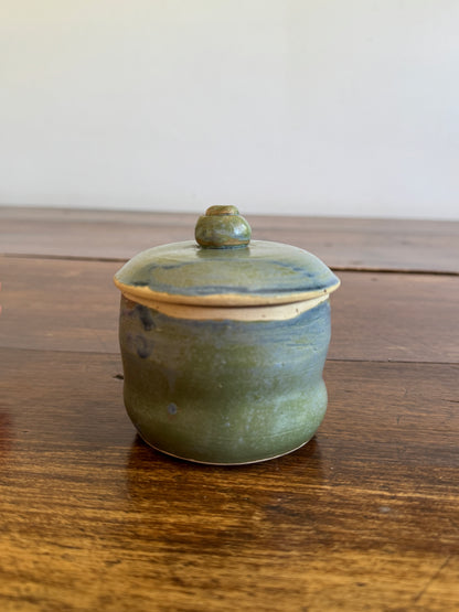 Studio Crafted Lidded Pottery Storage Jar