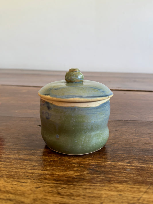 Studio Crafted Lidded Pottery Storage Jar
