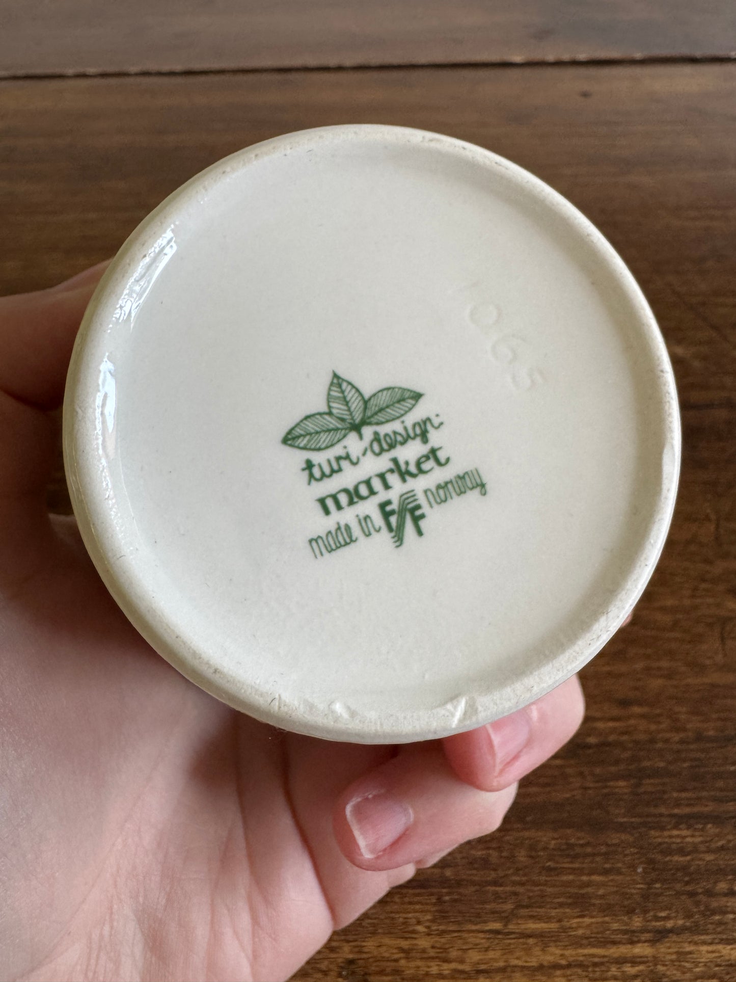 Small Midcentury Dip Dish "Market" Made in Norway by Turi-Design