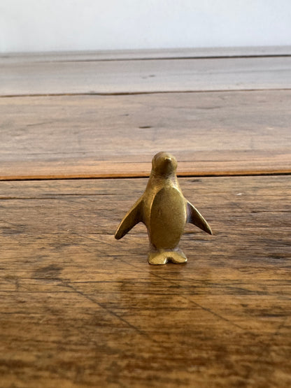 Vintage Micro Mini Brass Penguin Made in Austria