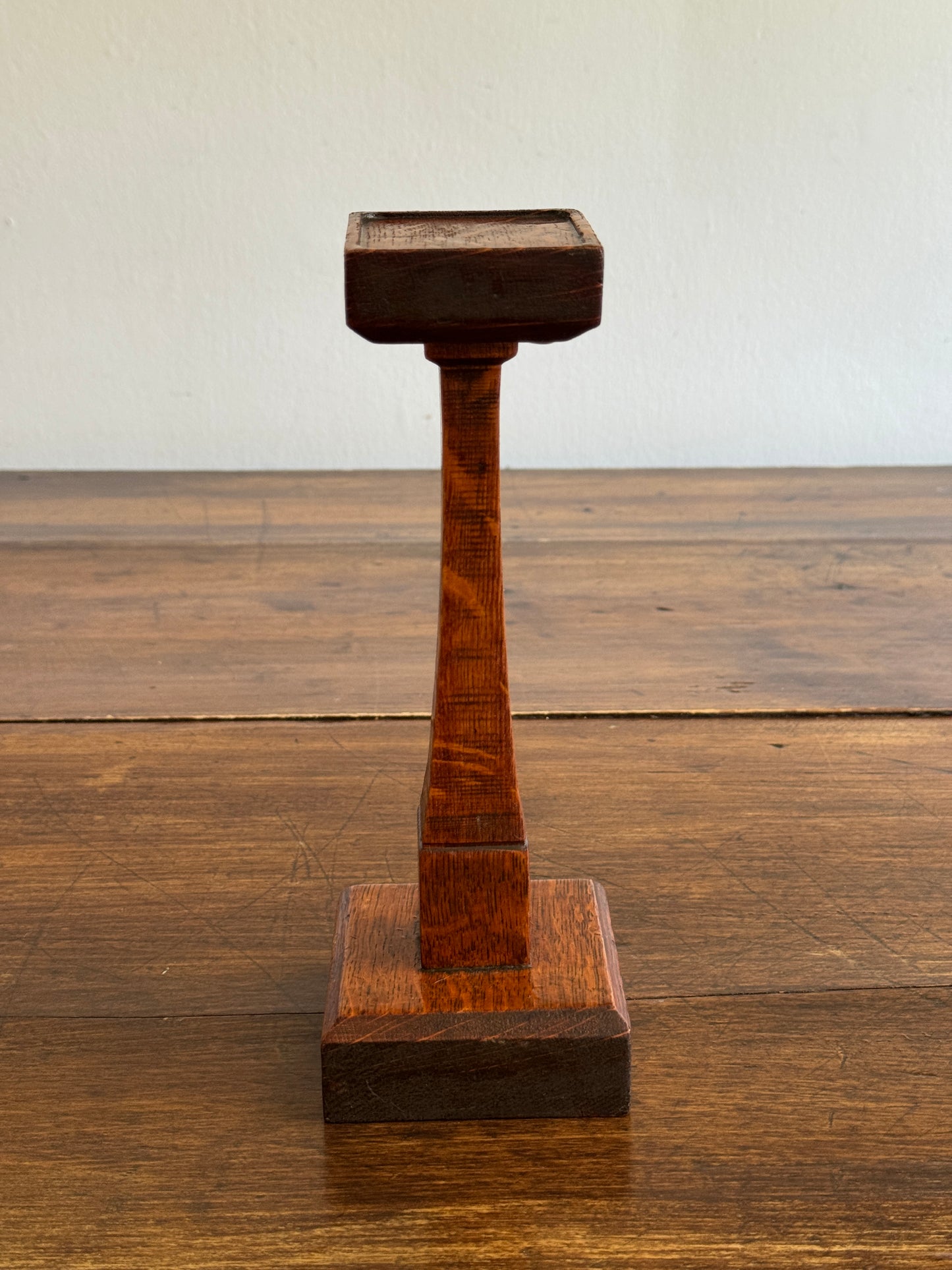 Hand Crafted Wood Display Stand - Squared Hat Stand