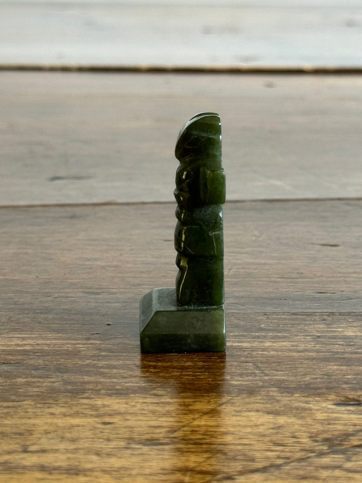 Miniature Stone Totem Pole