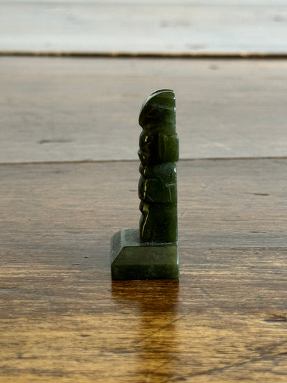 Miniature Stone Totem Pole