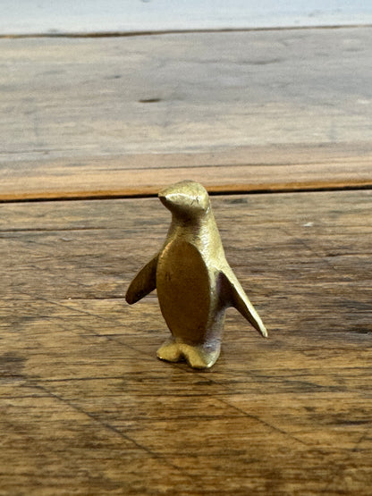 Vintage Micro Mini Brass Penguin Made in Austria
