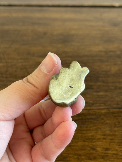 Miniature Brass Puppy Dog or Cub Figurine
