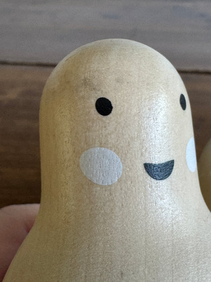IKEA DVÄRGTALL Wooden Doll Pair
