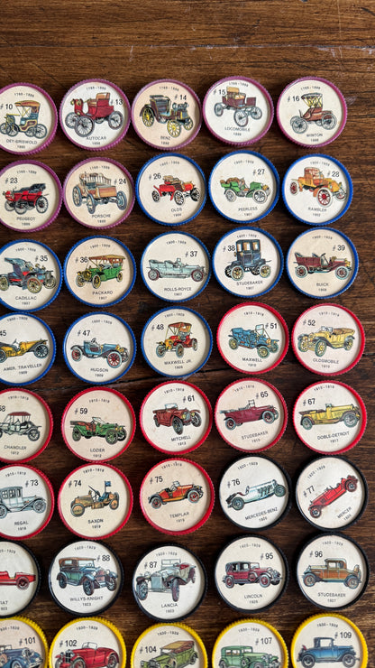 Vintage Jello Brand Picture Wheels Car Playing Chips