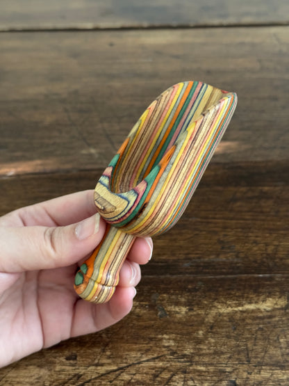 Mini Rainbow Pressed Wood Scoop