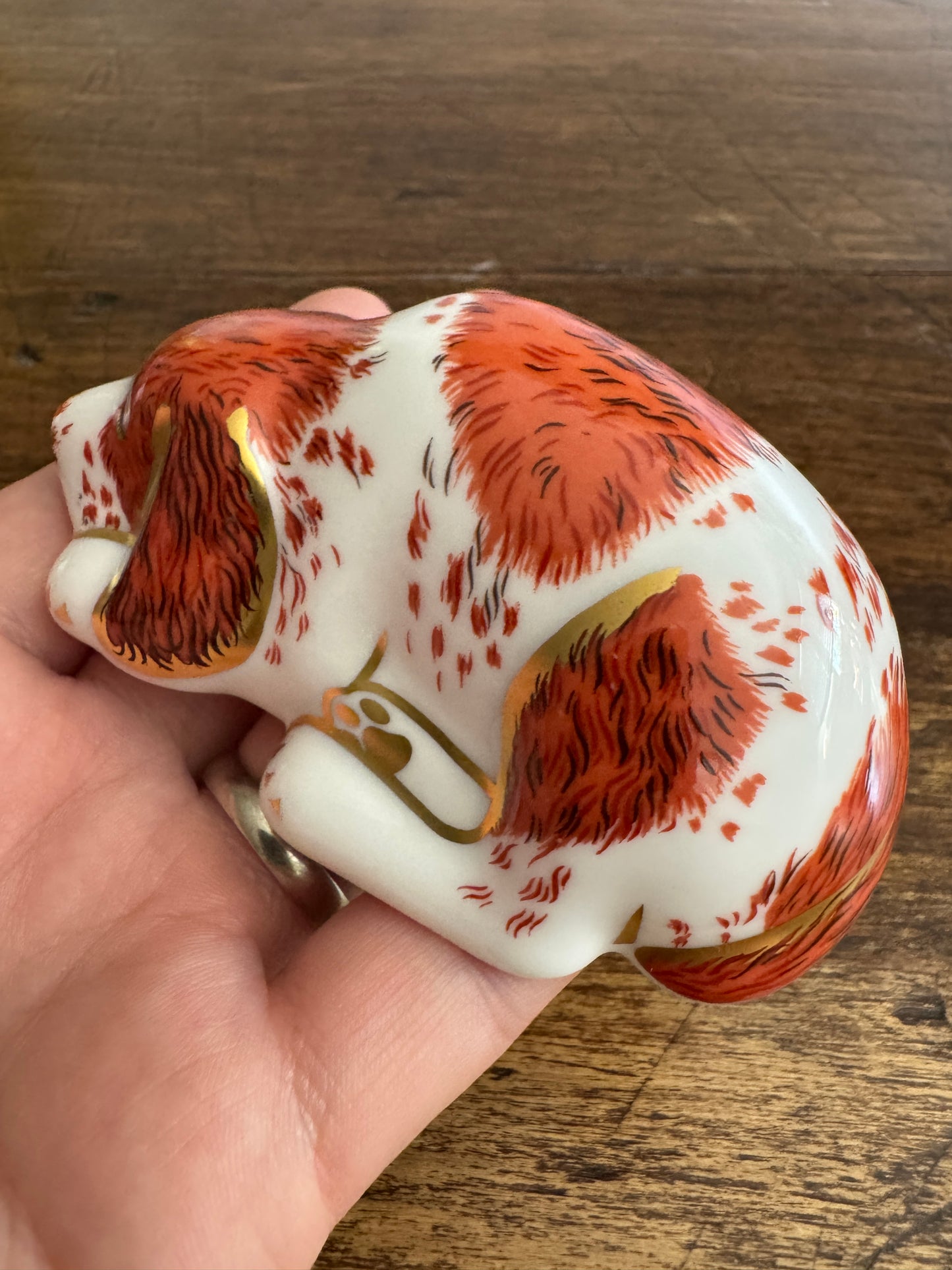 Vintage Royal Crown Derby Puppy Figurine – 2000 Porcelain Collectors Guild - Made in England
