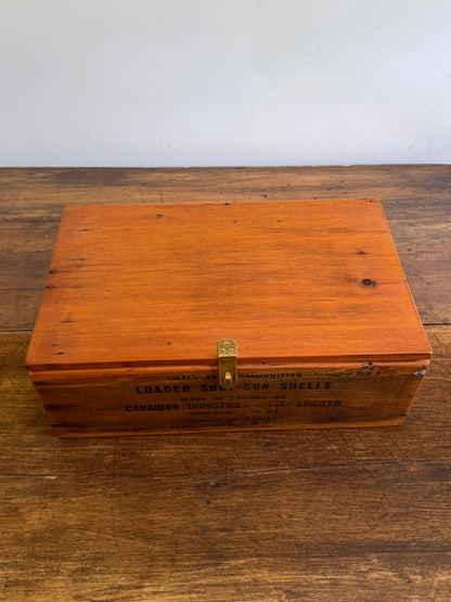 Vintage Repurposed Explosives Crate Storage Box with Key Lock