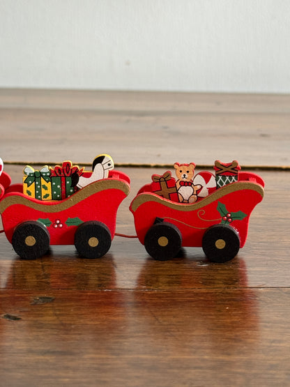 Wood Christmas Train Holiday Decoration - Made in China
