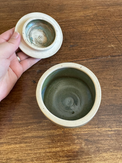 Studio Crafted Lidded Pottery Storage Jar