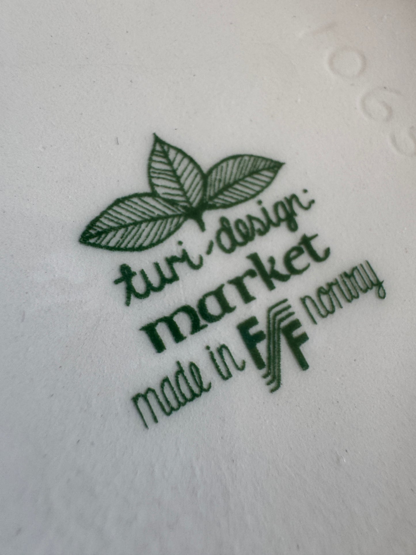 Small Midcentury Dip Dish "Market" Made in Norway by Turi-Design
