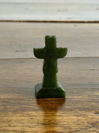 Miniature Stone Totem Pole