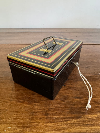 Vintage European Money Box - Chad Valley Small Deed Box - Made in England