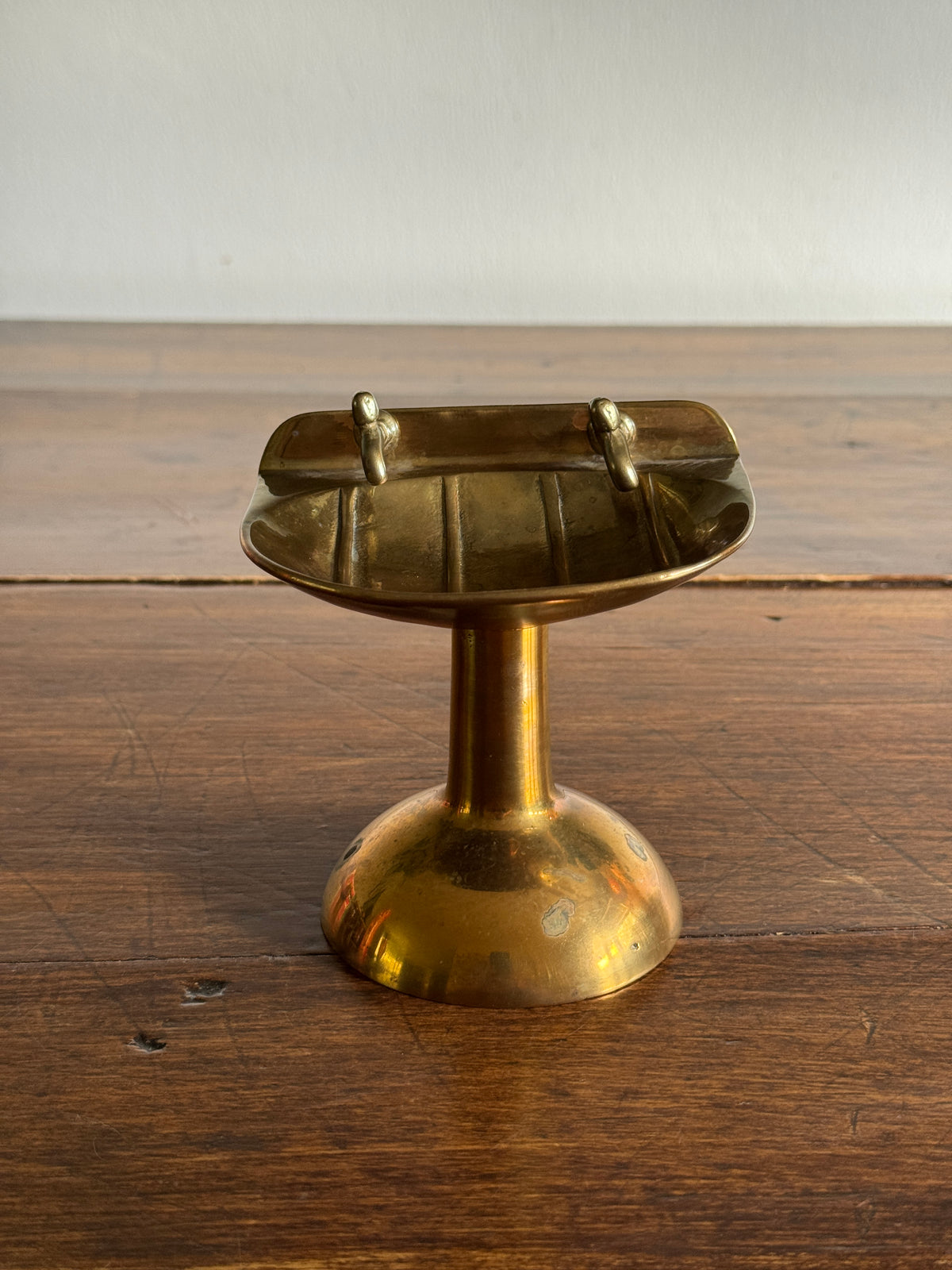 Vintage Brass Pedestal Sink Soap Dish - Bathroom Brass Decor
